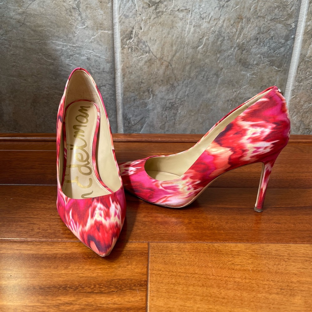Sam Edelman Red and Pink Heels